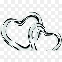 金属银色爱心婚礼-空若网 金属银色爱心婚礼-空若网