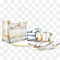 手绘婴儿房效果图-空若网 手绘婴儿房效果图-空若网
