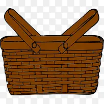 棕色编织草篮子-空若网 棕色编织草篮子-空若网