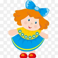 布娃娃png矢量元素-空若网 布娃娃png矢量元素-空若网