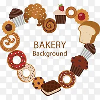 手工面包爱心边框-空若网 手工面包爱心边框-空若网