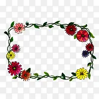 花朵边框素材-空若网 花朵边框素材-空若网