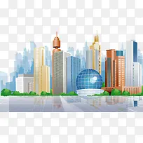 矢量城市建筑-空若网 矢量城市建筑-空若网