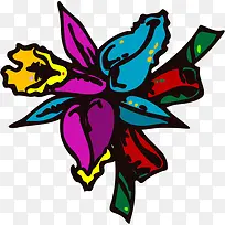 彩色的花朵-空若网 彩色的花朵-空若网