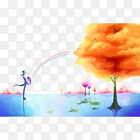 手绘插画-空若网 手绘插画-空若网