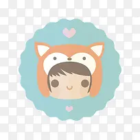 矢量小孩头像-空若网 矢量小孩头像-空若网
