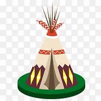 三角形羽毛矢量帐篷-空若网 三角形羽毛矢量帐篷-空若网