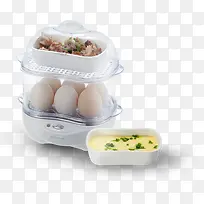 可爱白色小巧蒸蛋机-空若网 可爱白色小巧蒸蛋机-空若网