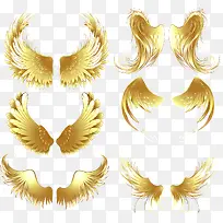 游戏金属翅膀元素设计矢量素材-空若网 游戏金属翅膀元素设计矢量素材-空若网