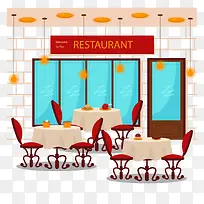 矢量餐厅内部图-空若网 矢量餐厅内部图-空若网