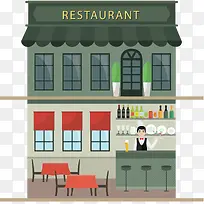 创意餐厅及内部设计矢量图-空若网 创意餐厅及内部设计矢量图-空若网