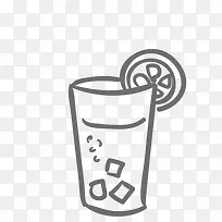 黑色手绘柠檬茶-空若网 黑色手绘柠檬茶-空若网