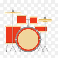 扁平化架子鼓乐器设计-空若网 扁平化架子鼓乐器设计-空若网