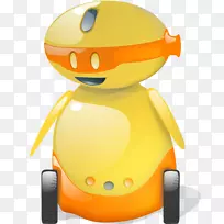 电脑图标黄色机器人android剪贴画机器人-空若网 电脑图标黄色机器人android剪贴画机器人-空若网
