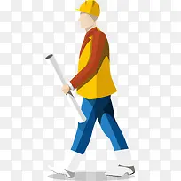 卡通建筑工人-空若网 卡通建筑工人-空若网