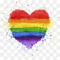 条纹彩虹爱心-空若网 条纹彩虹爱心-空若网