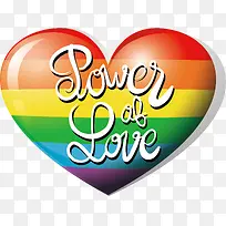 彩虹色爱心-空若网 彩虹色爱心-空若网