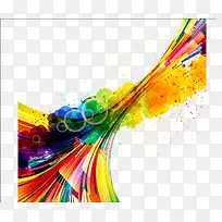 矢量彩色条纹-空若网 矢量彩色条纹-空若网