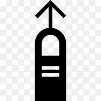 一个手指向上滑动手势图标-空若网 一个手指向上滑动手势图标-空若网