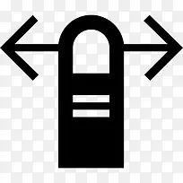 一个手指横向滑动手势图标-空若网 一个手指横向滑动手势图标-空若网