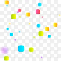 多彩漂浮方块-空若网 多彩漂浮方块-空若网