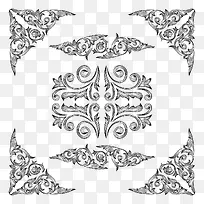 矢量中式花纹-空若网 矢量中式花纹-空若网