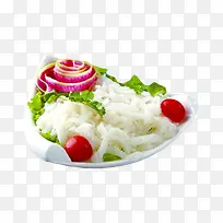 三角形盘中的白百叶摆盘-空若网 三角形盘中的白百叶摆盘-空若网