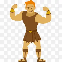 卡通武士肌肉男人物设计-空若网 卡通武士肌肉男人物设计-空若网