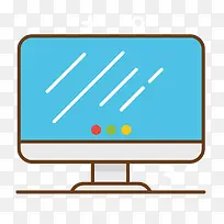 蓝色电脑显示器-空若网 蓝色电脑显示器-空若网