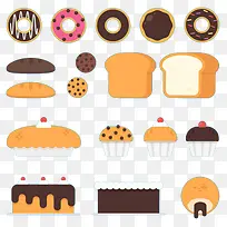 手绘美味的烘焙食物-空若网 手绘美味的烘焙食物-空若网