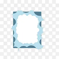 矢量卡通扁平化长方形蓝色文本框-空若网 矢量卡通扁平化长方形蓝色文本框-空若网