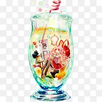 杯子里的女孩-空若网 杯子里的女孩-空若网