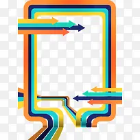 多彩简约箭头边框纹理-空若网 多彩简约箭头边框纹理-空若网