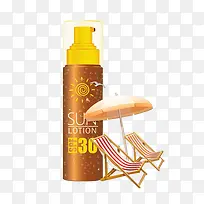 产品实物防晒霜沙滩椅遮阳伞-空若网 产品实物防晒霜沙滩椅遮阳伞-空若网