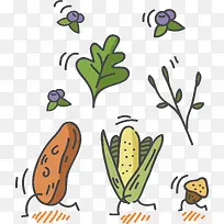 奔跑的蔬菜背景-空若网 奔跑的蔬菜背景-空若网