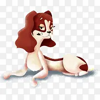 手绘装饰卡通狗年形象素材-空若网 手绘装饰卡通狗年形象素材-空若网