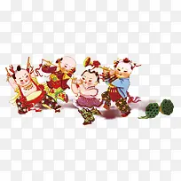 新年卡通福娃-空若网 新年卡通福娃-空若网