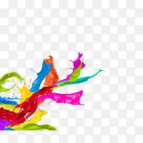 时尚彩色油漆喷溅背景-空若网 时尚彩色油漆喷溅背景-空若网