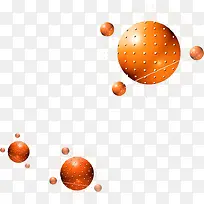 橙色凸起圆球国庆-空若网 橙色凸起圆球国庆-空若网