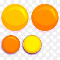 黄色橙色圆球-空若网 黄色橙色圆球-空若网