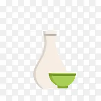 灰色扁平化瓶子元素-空若网 灰色扁平化瓶子元素-空若网