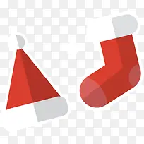 红色扁平化圣诞帽-空若网 红色扁平化圣诞帽-空若网