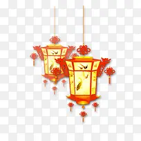 橙色中国风灯笼装饰图案-空若网 橙色中国风灯笼装饰图案-空若网