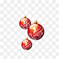 元旦创意节日吊球素材-空若网 元旦创意节日吊球素材-空若网