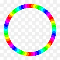 彩色的渐变卡通圆环-空若网 彩色的渐变卡通圆环-空若网