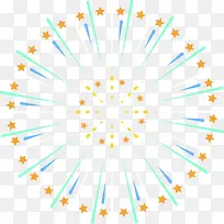 新年多彩卡通烟花-空若网 新年多彩卡通烟花-空若网