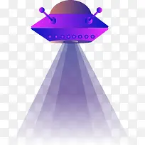 渐变宇宙飞船2.5D矢量插画-空若网 渐变宇宙飞船2.5D矢量插画-空若网