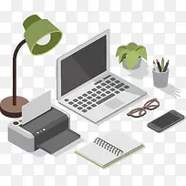 灰色商务办公电脑-空若网 灰色商务办公电脑-空若网