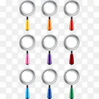 放大镜矢量素材-空若网 放大镜矢量素材-空若网