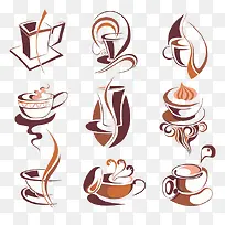 咖啡店插画-空若网 咖啡店插画-空若网